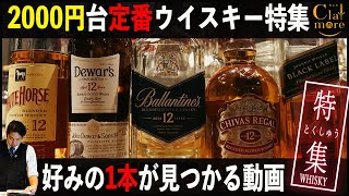 2000円台の定番ウイスキー特徴やどんな人におすすめかなど解説します