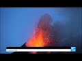 images impressionnantes de l etna entré en éruption pour la première fois de l année