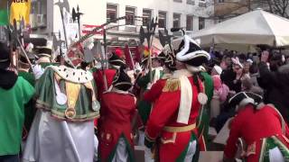 55. Rathaussturm Würzburg 2011 Fasching Schauspiel Kampf Historie