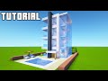 Minecraft Tutorial: How To Make A Modern Hotel / Apartment Building 