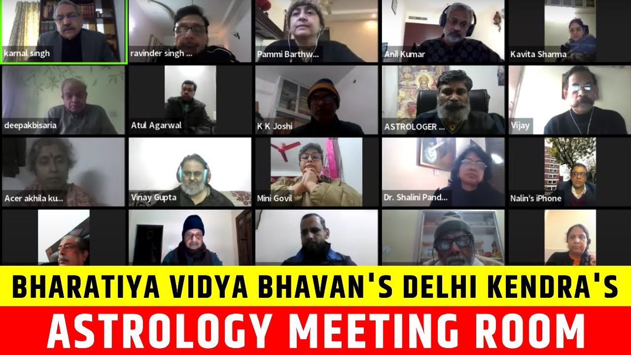 Bharatiya Vidya Bhavan's Delhi Kendra's Astrology Meeting Room - YouTube