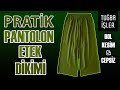 Pantolon Etek Yapımı - Cepsiz ve Beli Lastikli Bol Pantolon Dikimi (KENDİN YAP) | Tuğba İşler