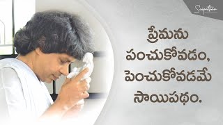 ప్రేమను పంచుకొంటూ, పెంచుకొంటూ పోవడమే సాయిపథం.