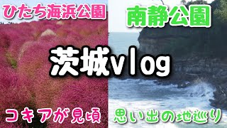 茨城旅行 ひたち海浜公園でコキア鑑賞\u0026昔住んでいた場所を散策して思い出の地を巡ってきた。