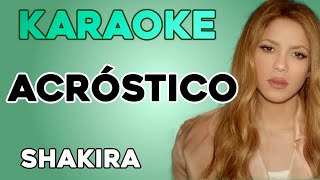 Shakira - Acróstico (KARAOKE)