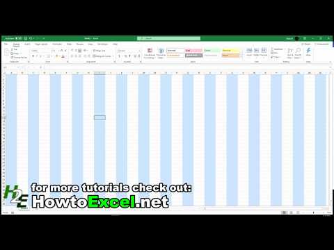 How to Alternate Row and Column Colors in Excel