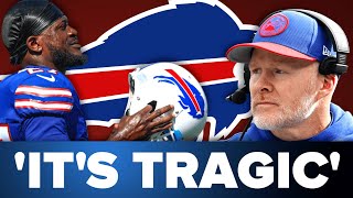 Buffalo Bills Head Coach Sean McDermott gets emotional on the release of CB Tre'Davious White