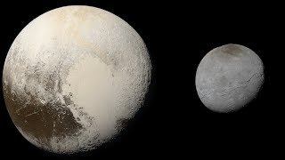 Pluto and Charon in natural-color images