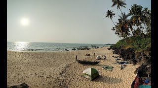 Secret camping beach in Goa
