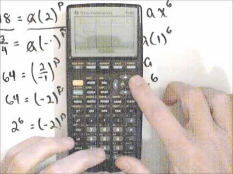 Power Function Through Two Points Power Function Through Two Points
