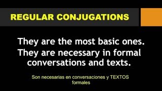 Conjugating the verb  TO BE