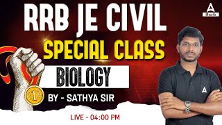 RRB JE CIVIL | BIOLOGY | SPECIAL CLASS  | BY SWAROOP SIR | ADDA 247 TELUGU