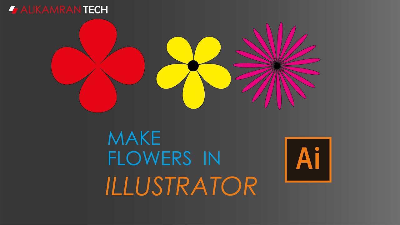 Adobe Illustrator I How To Make Different Flowers In Illustrator For ...