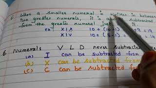 Roman Numerals and Rules for grade 5 and 6 || Roman numerals