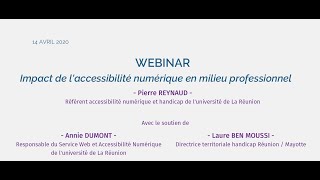 Impact de l'accessibilité numérique en milieu professionnel - version Langue des Signes Française