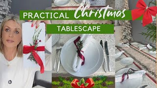 My Christmas Tablescape | Realistic \u0026 Practical - VLOG