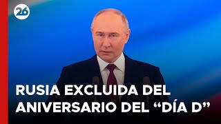 RUSIA | Putin anuncia que El Kremlin no renuncia a su presencia en el 80° aniversario del "Día D"