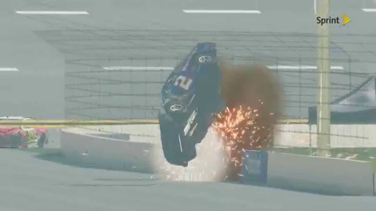 Nascar '14 Crashes: Brad Keselowski At Talladega - YouTube