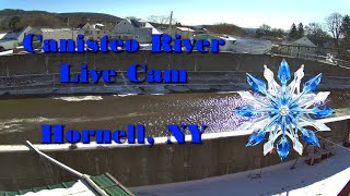 Canisteo River Live Cam 24/7 - Hornell, New York - 1-23-2025