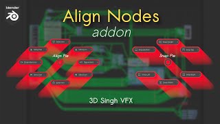 Align Nodes addon - To organize any node-tree in Blender - Tutorial