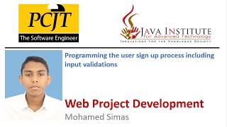 Web Project | Task 02 | Web Programming 1 | Sign Up Process Including Input Validations