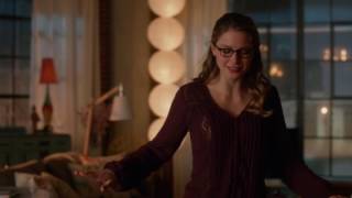 Supergirl 2x12 End scene. Kara and Mon-el almost kiss.