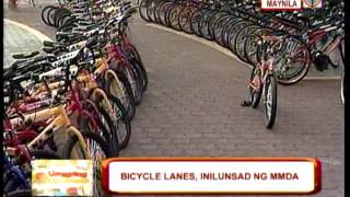 MMDA sets up bike lanes in Manila