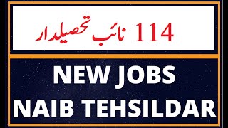 New Jobs, 114 Naib Tehsildar (BPS-14) || Complete Preparation Guidelines || New Batches  Starting