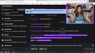 How to get unbanned in Pokimane's chat