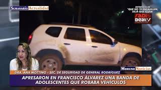 Apresaron en Francisco Álvarez una banda de adolescentes que robaba vehículos en General Rodríguez