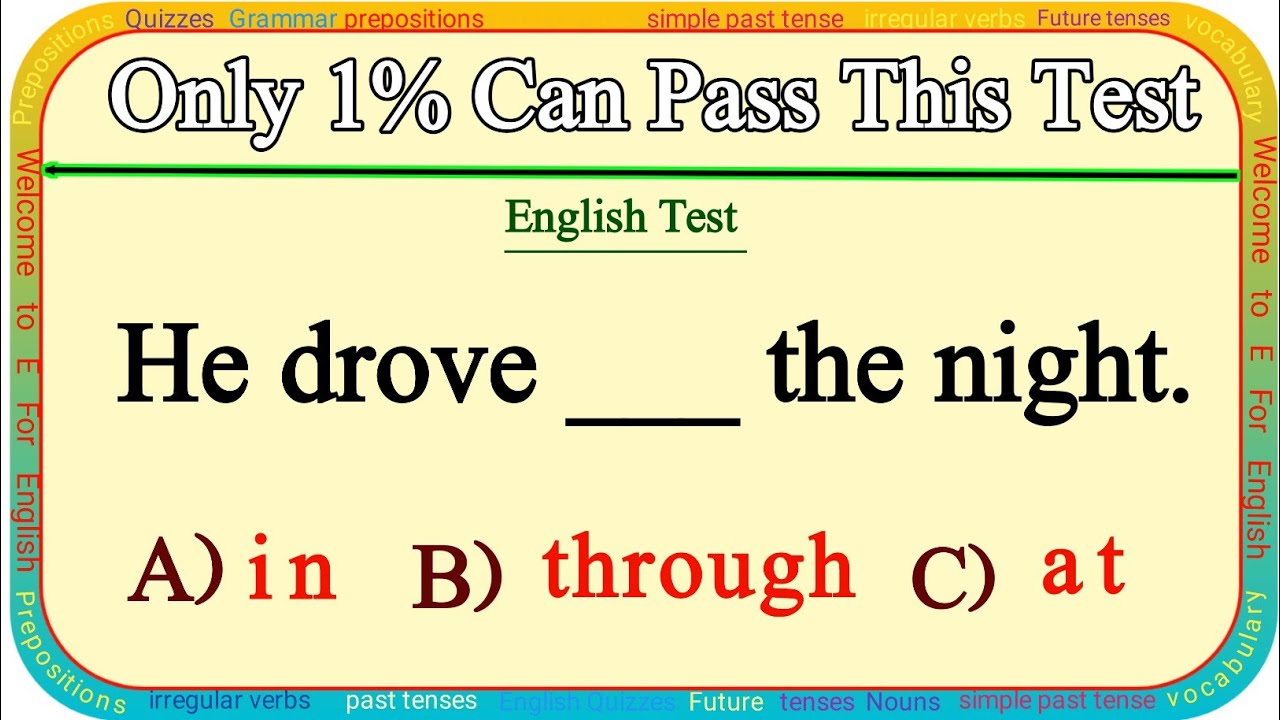 Mixed Grammar Test рџњџ Can You Score Over 95 Youtube