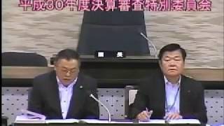 平成30年度決算審査特別委員会（審査１日目）