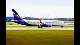 Boeing 737-8LJ RA-73099 Aeroflot  Landing at the Minsk MSQ/UMMS