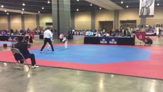 Kinsley Ramey from Kentucky Taekwondo wins GOLD in 2016 US Nationals, Richmond, VA