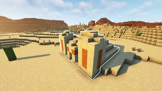 Minecraft | How to Build a Mini Desert Temple | Tutorial