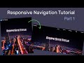 How to code a responsive navigation menu with HTML, CSS, JavaScript - Part 1: HTML