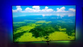 Govee RGBIC smart striplights demo 65 INCH QLED SAMSUNG TV