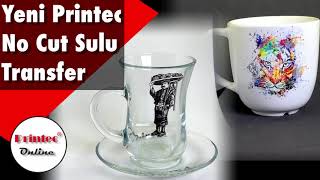 Çay Bardağına Transfer Baskı - Printec No Cut Sulu Transfer Kağıdı