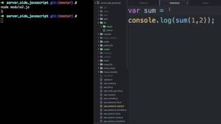 Server Side JavaScript - Create module 1