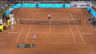 Cipolla vs Roddick R1 MADRID 2011 [Last Minutes]