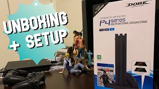 DOBE P4 Series Multi-Functional Cooling (\u0026 Charging) Stand for ALL PS4 Consoles | Unboxing/Hands-on