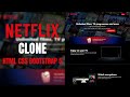 NETFLIX Clone using HTML CSS & Bootstrap 5 | Web Development Tutorial