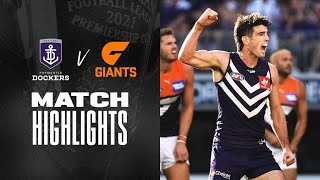 Fremantle v GWS Giants Highlights | Round 2, 2021 | AFL