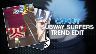 Subway Surfers Trend edit 🥷🌀 || CapCut Tutorial...