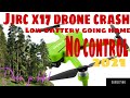 Jjrc x17 | Low battery Going home | no control | Drone crash|