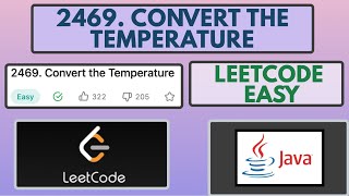 Leetcode | 2469. Convert the Temperature | Easy | Java Solution