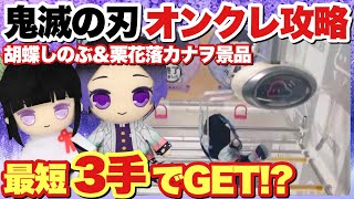 【鬼滅の刃】クレーンゲーム胡蝶しのぶ＆栗花落カナヲのプライズBIGぬいぐるみ2をクラウドキャッチャーさんで狙ってみた！！