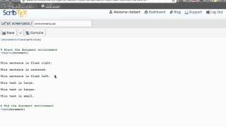 Environments in LaTeX