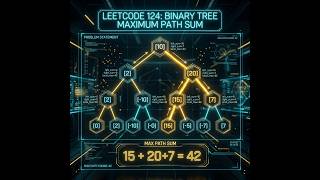 LeetCode 124: Binary Tree Maximum Path Sum in less than 5 minutes | Recursive DFS