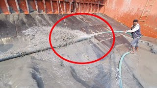 Unloading sand form ship barge unloading video unload sand from big barge ship 109